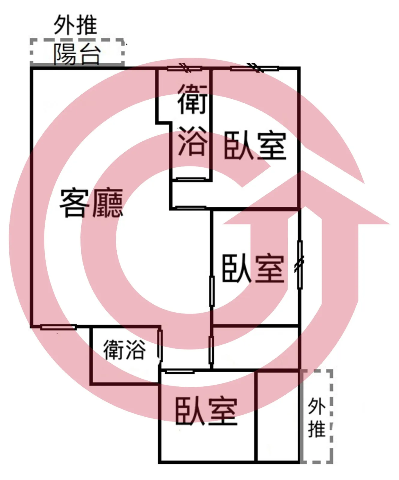 鶯歌天生贏家未來國華捷運電梯三房車 第 2 張