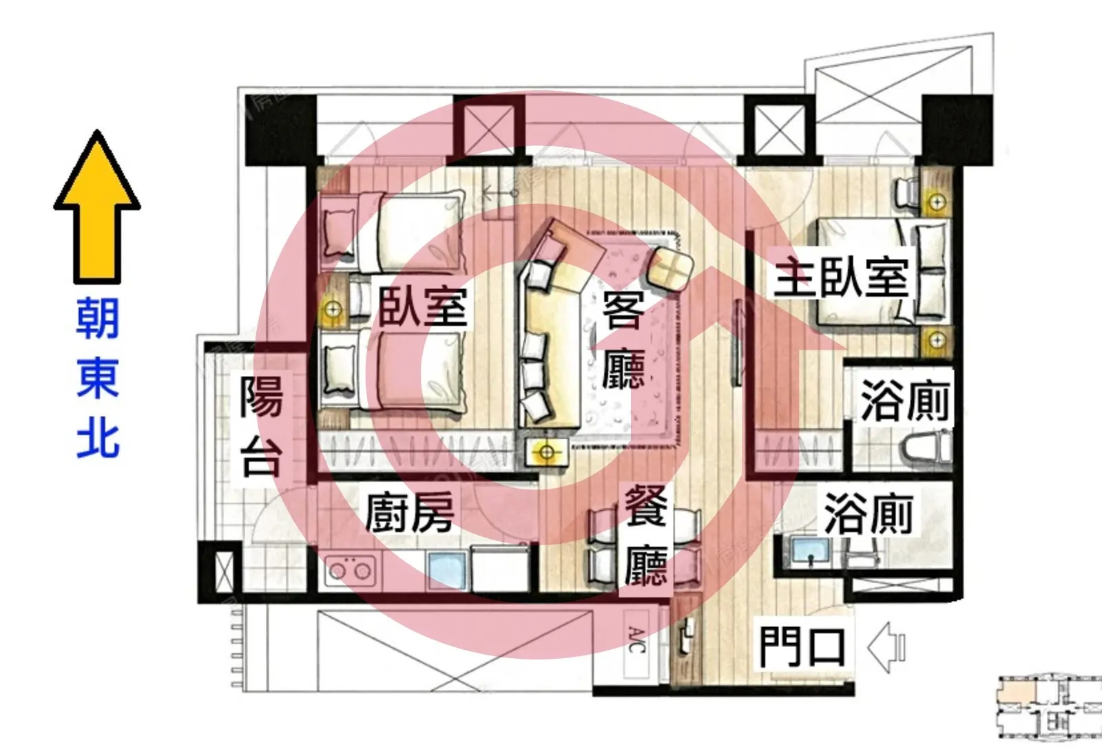 台北捷寶全新摩登2+1房│高樓景觀戶│車位另購 第 2 張
