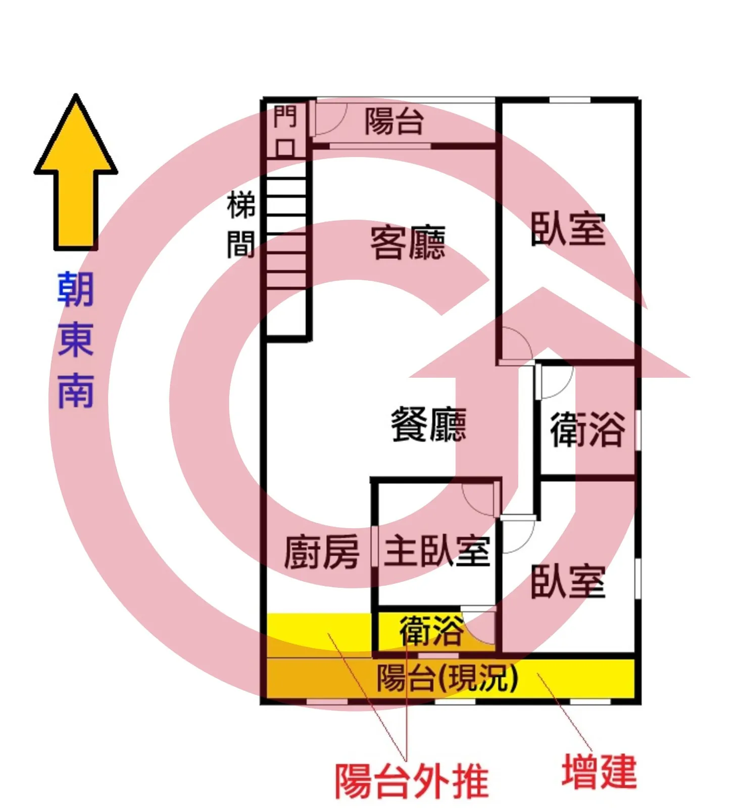 捷運福德站│2樓邊間美寓│全室開窗 第 2 張