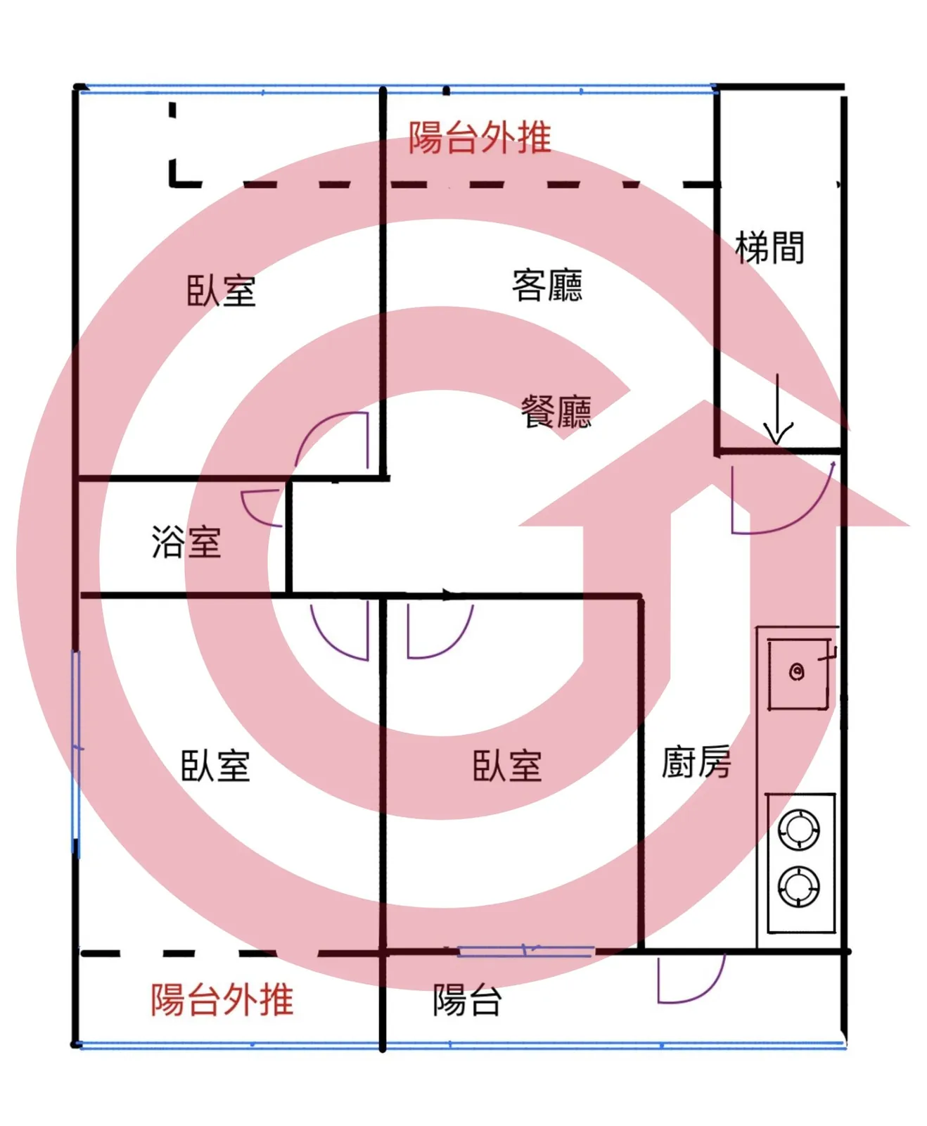 鳳鳴重劃區旁國際新城全新裝潢美寓 第 2 張