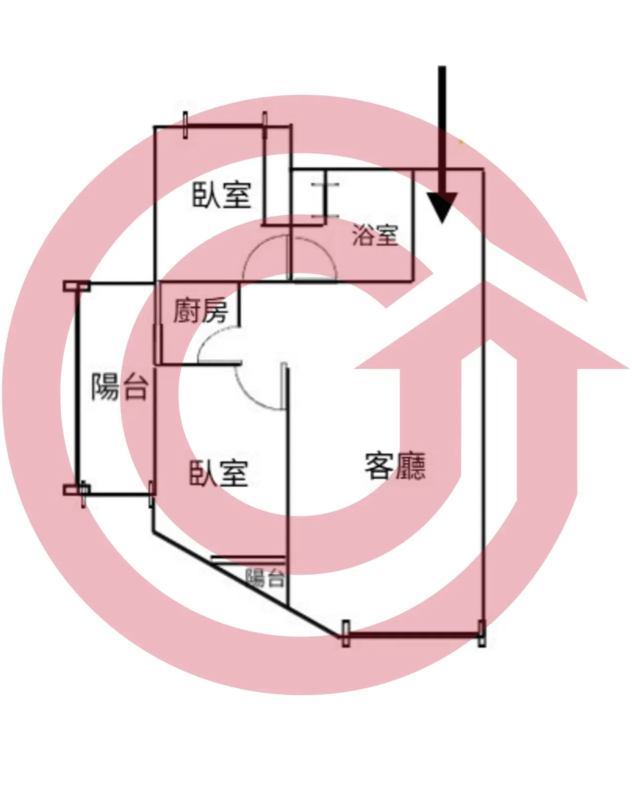 輕鬆住近鶯歌車站市區核心商圈電梯2房 第 2 張