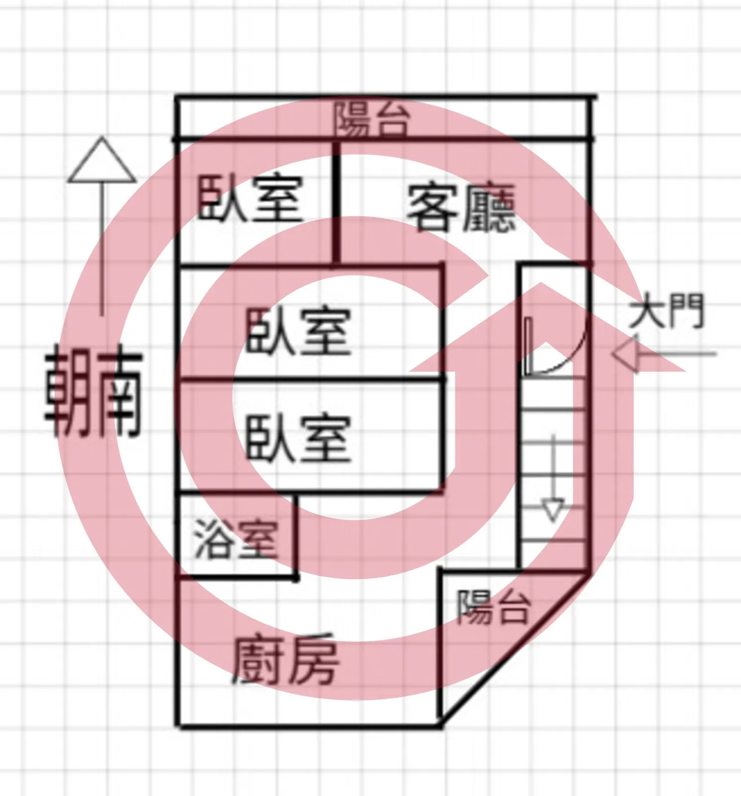 桃園區樹林七街緊鄰延平公園3樓3房 第 2 張
