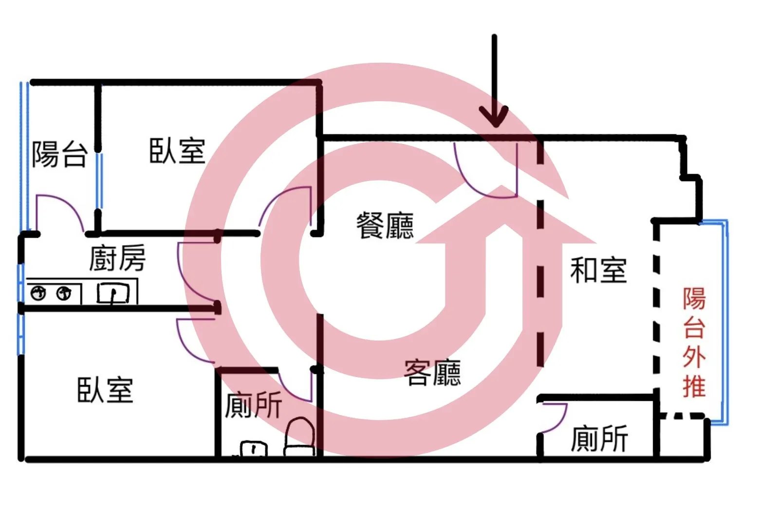近車站全聯公有市場高樓景觀三鶯第王2+1房車 第 2 張