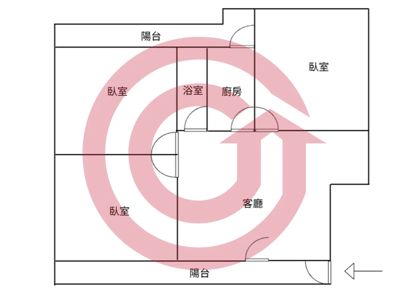 建國國小旁捷運商圈低總價公寓 第 2 張