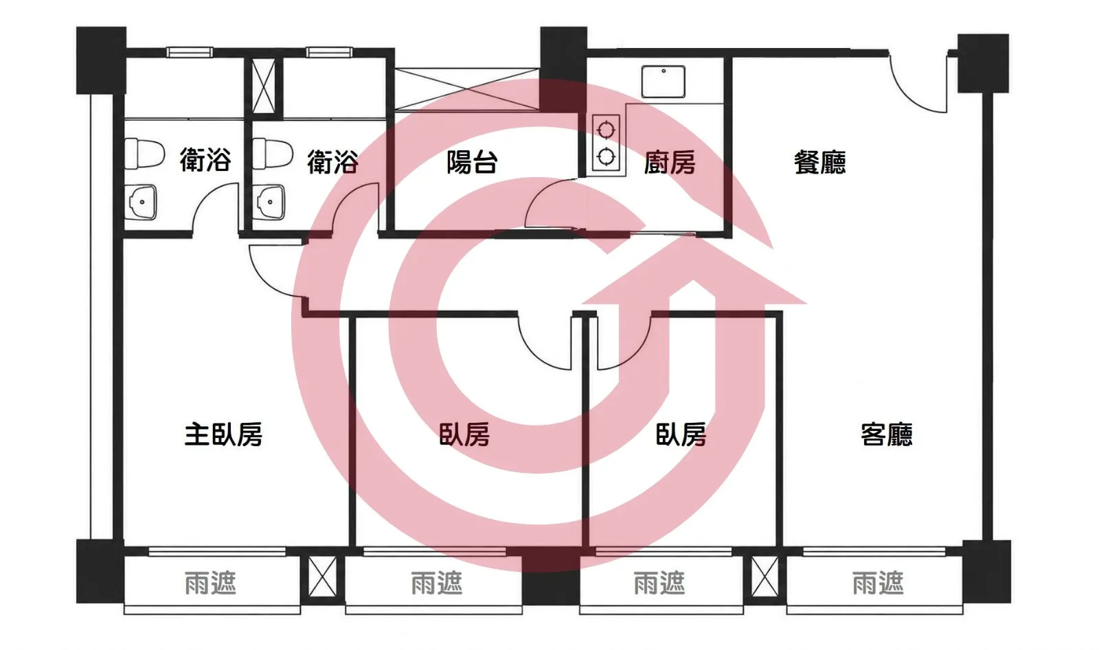 【成發居】鶯歌火車站旁｜質感三房平車 第 2 張