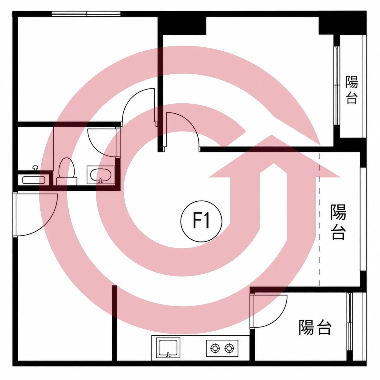 近未來G11捷運站藝文特區植村秀樹邊間六房 第 2 張