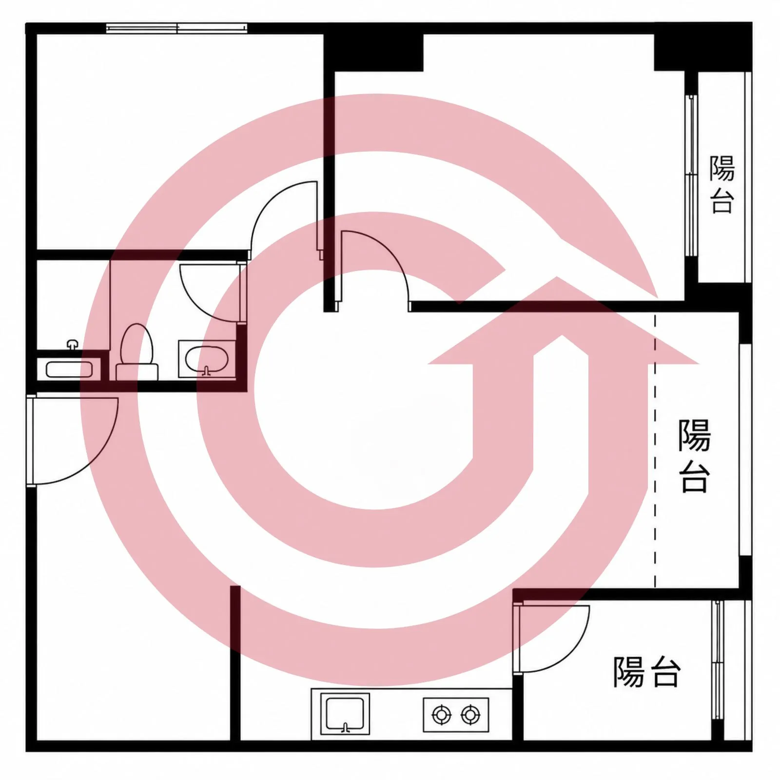 近G09捷運站梵谷星空質感溫馨2+1房車 第 2 張