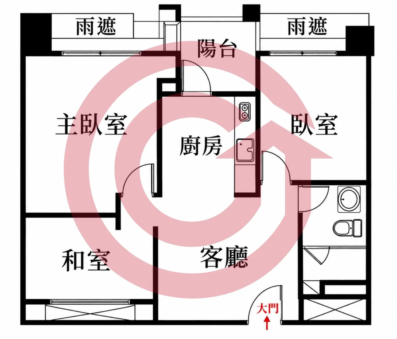 鶯歌鳳鳴重劃區幸福莊園一期2+1房平車 第 2 張